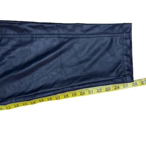 Zara High-Waisted Faux Leather Balloon Barrel Leg Trouser Pants Black 2969/246 M - Picture 14 of 16